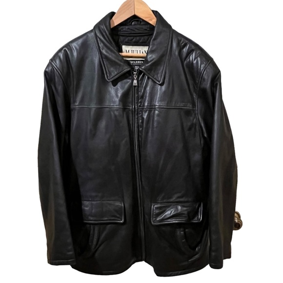 Wilsons Leather Other - Vintage M. Julian Wilsons Black Leather Jacket Men Sz Large Thinsulate Lined